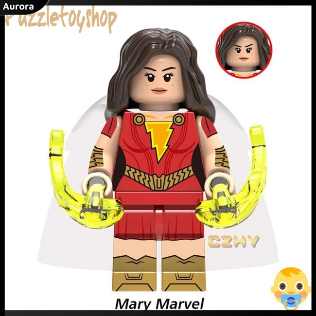 Bộ Đồ Chơi Lắp Ráp Lego Siêu Anh Hùng Aurora Shazam Freddy