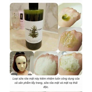 SỮA RỬA MẶT THẢI ĐỘC RAU CỦ SUPER VEGITOKS CLEANSER 3 IN 1