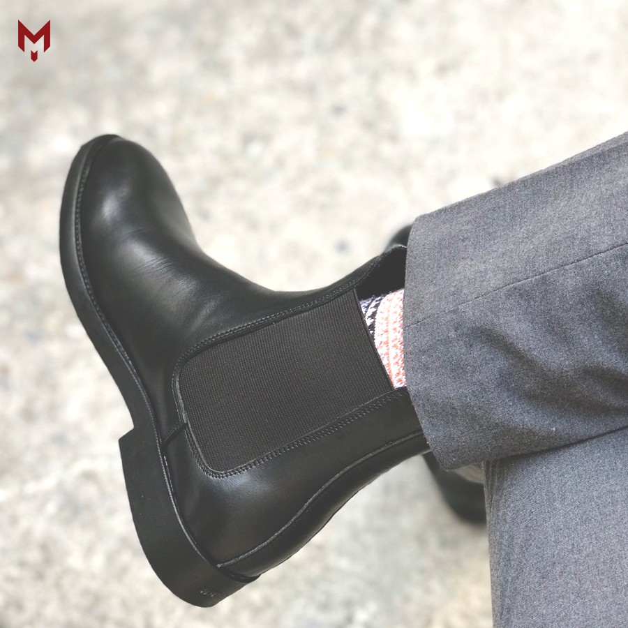 Giày tây công sở cao cổ Chelsea Boots MAD Shoes Classic nam da bò cao cấp thời trang phong cách