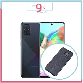 Ốp dẻo đen vân da cho samsung a51 / a71