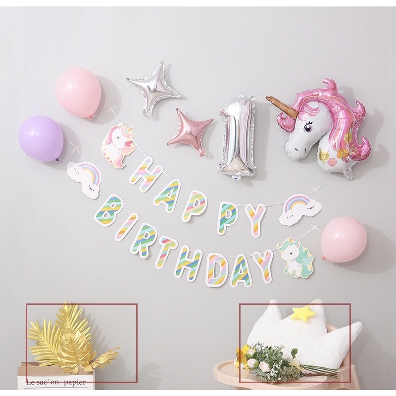 Set Bóng Trang Trí  Sinh Nhật Cho Bé Trai, Bé Gái