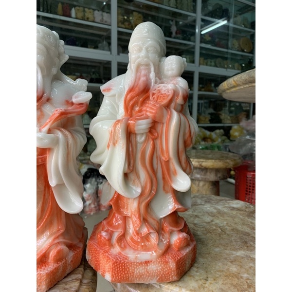 Bộ Tam Đa  Đá Đúc - cao 30cm