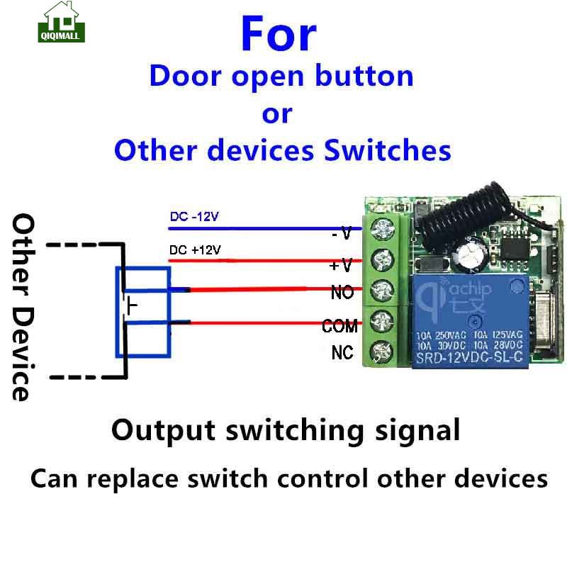 Qiqi Bảng Mạch Điều Khiển Từ Xa Dc 12v 433.92m Qiqi