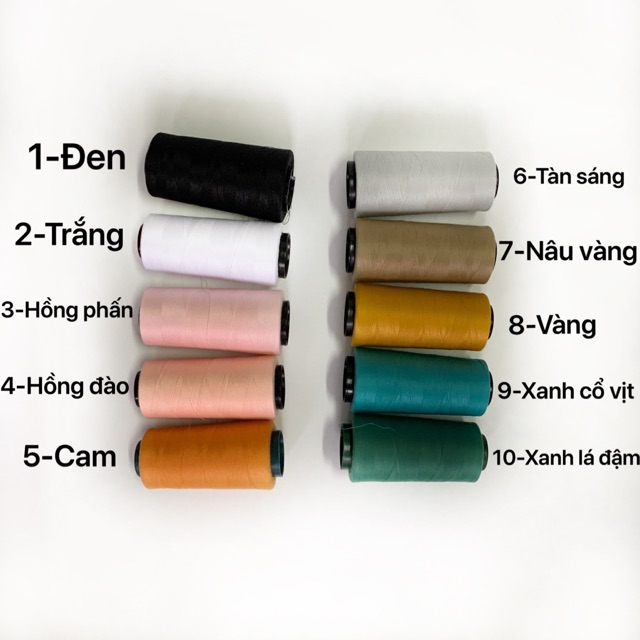 [CHỈ MAY] 40/2 Cuộn 2500m- Nhiều Màu