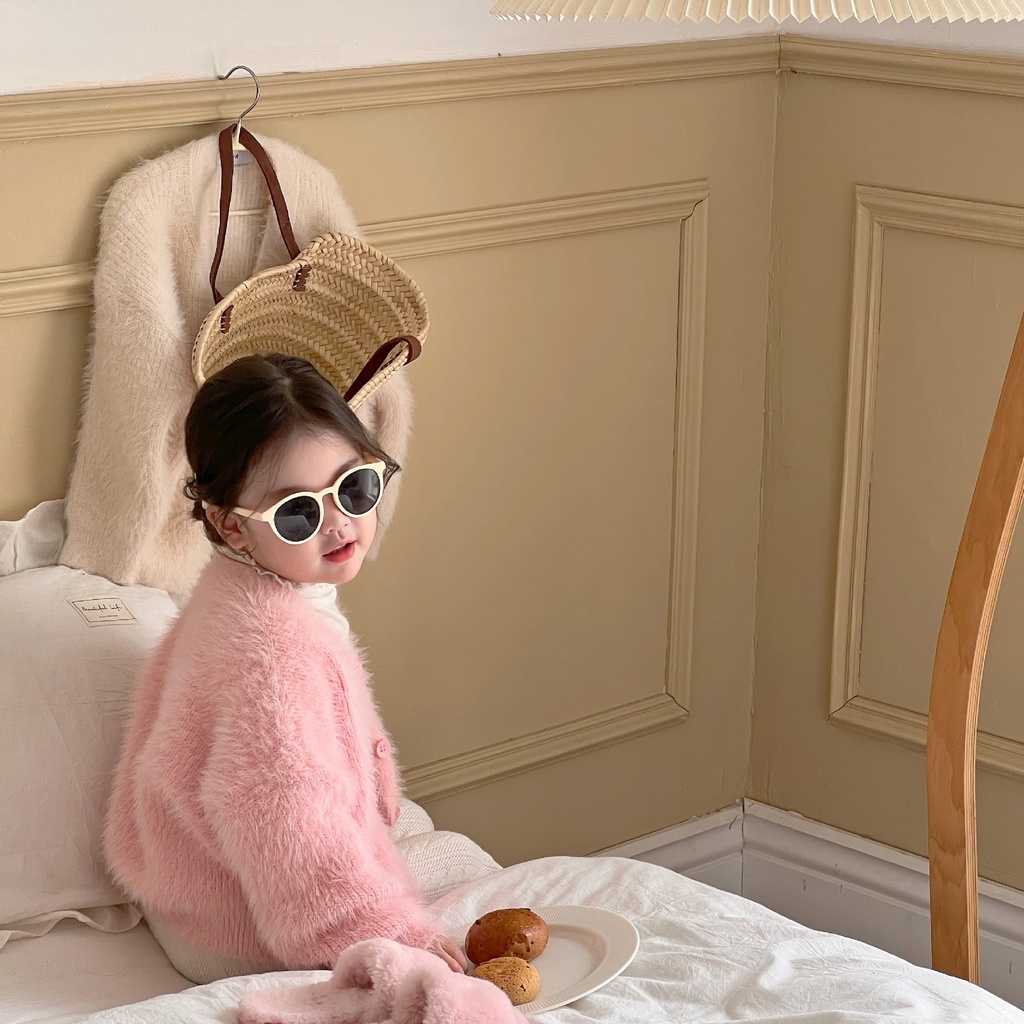 Áo Khoác Cardigan Len Dệt Kim Dày Mềm Mại Dáng Dài Phong Cách Hàn Quốc Thời Trang Thu Đông 2023
