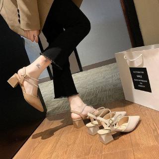 Giày Cao Gót Đế Vuông Thời Trang