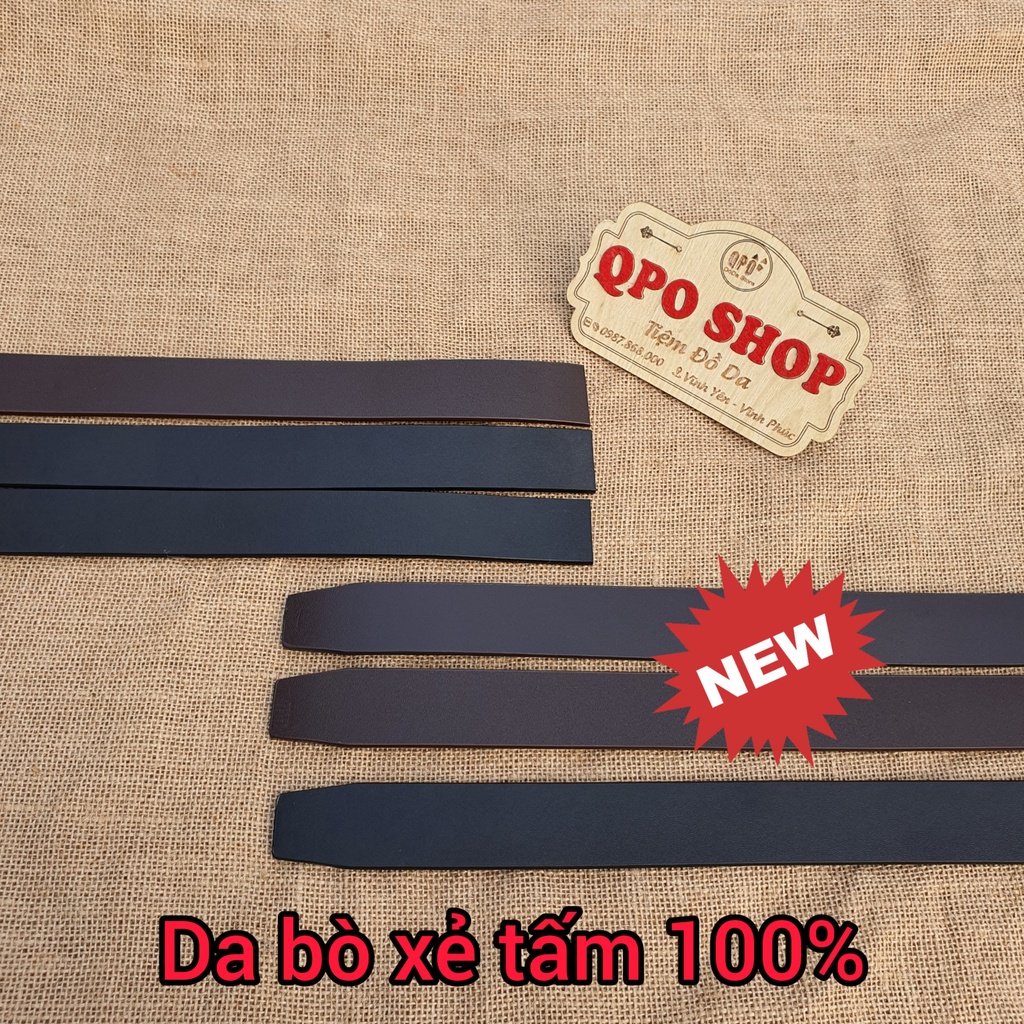 Dây Lưng Da Nam, Da Bò Thật Loại Tốt Dùng Cho Khóa Lăn Bảo Hành 12 Tháng