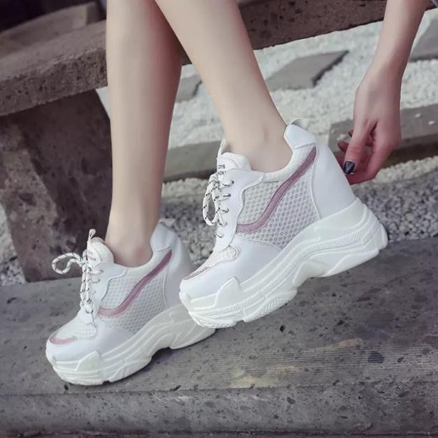 giày thể thao đế độn nữ 10cm hàng Quảng Châu