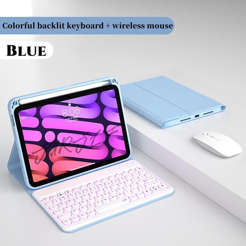 Ốp Máy Tính Bảng Có Bàn Phím Kết Nối Bluetooth Cho iPad Mini 6 Air 9.7 10.2 10.5 5th 6th 7th 8th Mini 2 3 4 2020 Pro 11
