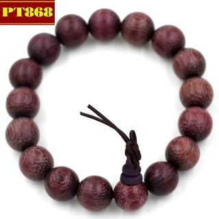 Chuỗi đeo tay gỗ Đàn hương tím 12 ly 17 hạt