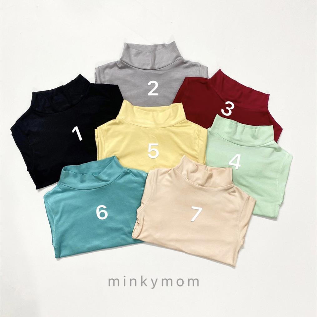 Áo giữ nhiệt cổ lọ chất thun lạnh MKM cho bé trai, bé gái ATD04 *
