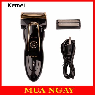 Máy cạo râu 2 lưỡi kép chính hãng Kemei 858