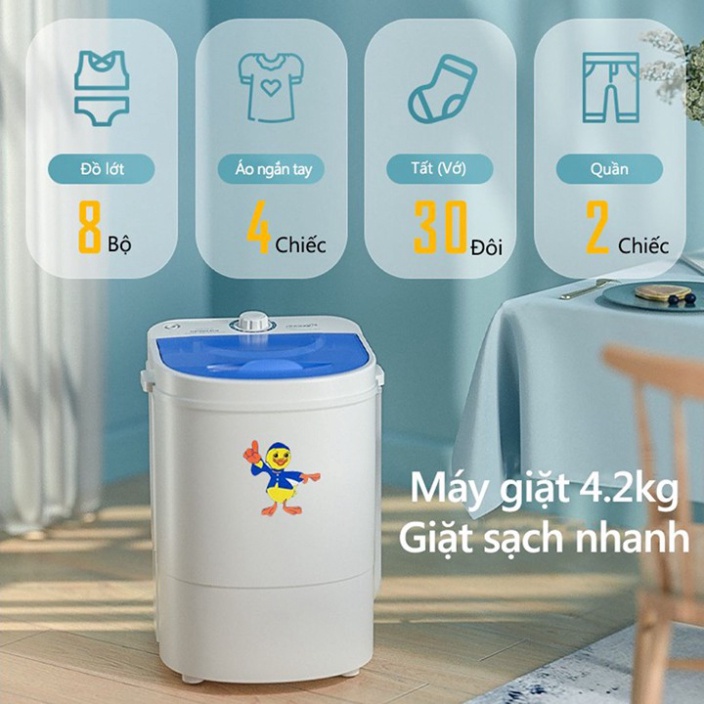 Máy giặt mini dành cho sinh viên, các mẹ - Giặt sạch, gọn nhẹ