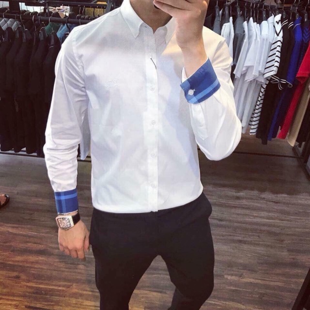 Sơ mi trắng Buberry