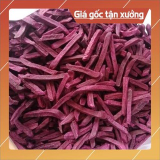 Khoai lang tim sấy 💖freeship💖 khoai sấy giòn đà lạt không đường 100gr / 250gr / 500gr .