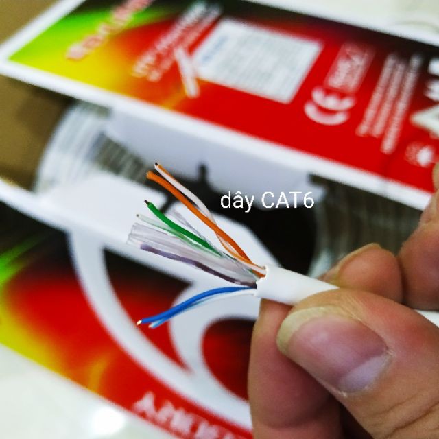 Dây Mạng Hikvision Cat5E DS-1LN5E-E/E Lõi Đồng Nguyên Chất Cuộn 305M-Cuộn Dây mạng LbLink Cat6 CCA UTP 305M