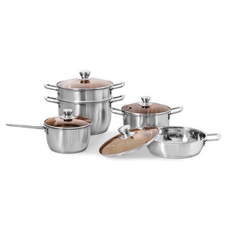 Bộ nồi inox 5 đáy inox cao cấp 5 món Skystar
