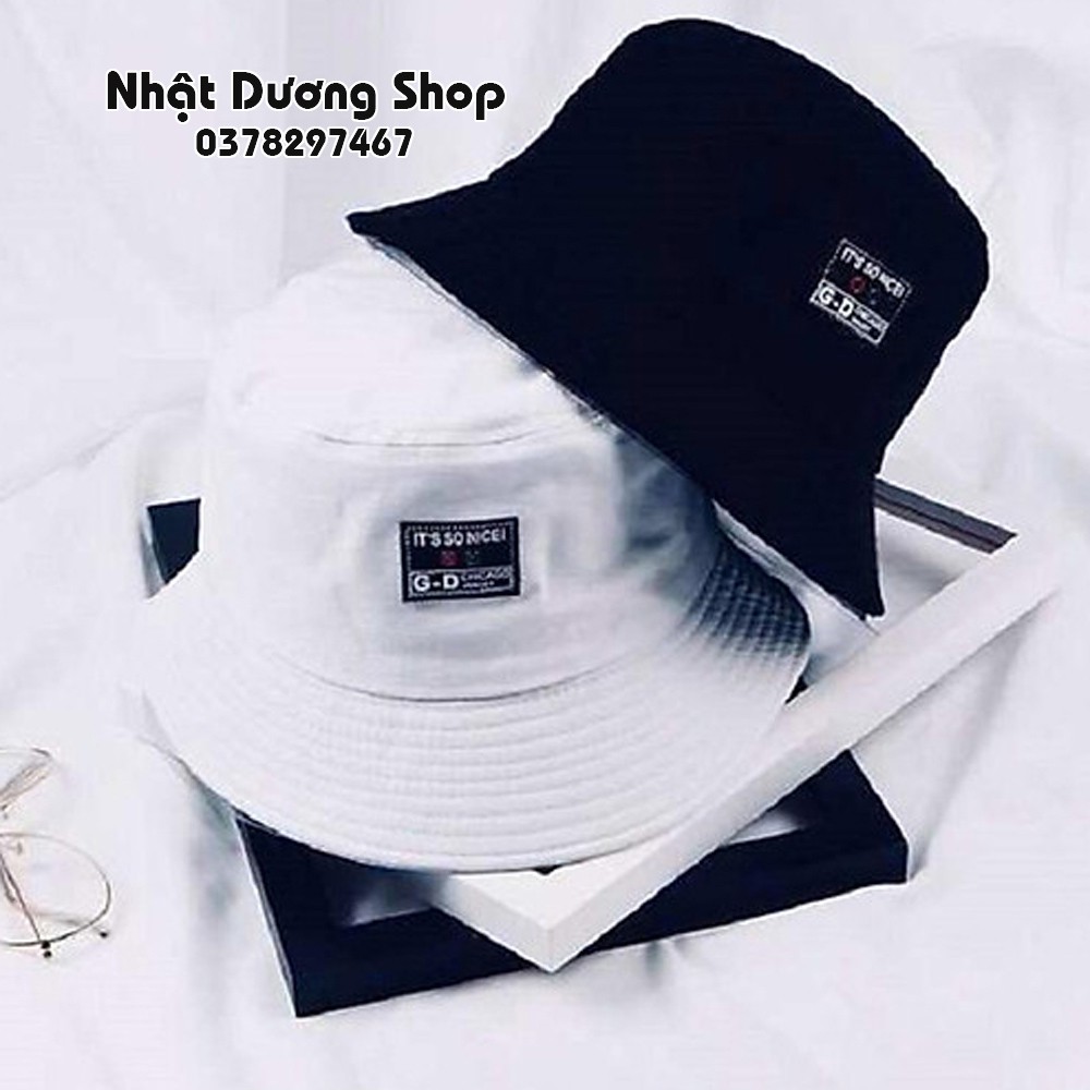 Mũ Bucket It's so nice nón tai bèo vành nhỏ chất liệu Cotton thoáng mát tạo cảm giác dễ chịu khi đội