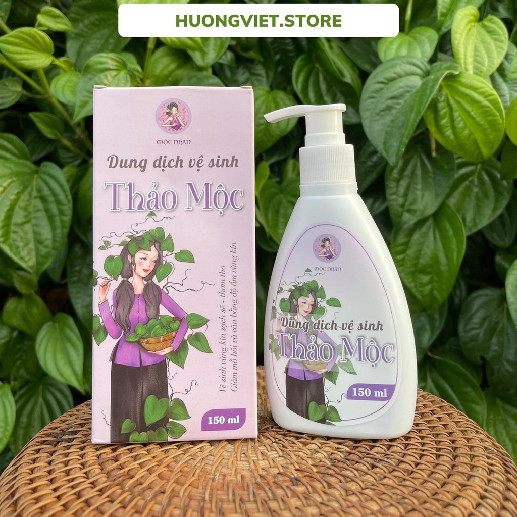 Nước Rửa Vùng Kín Dung Dịch Vệ Sinh Phụ Nữ Thảo Dược Thiên Nhiên  Trầu Không Ả Đào Mộc Nhan Natural