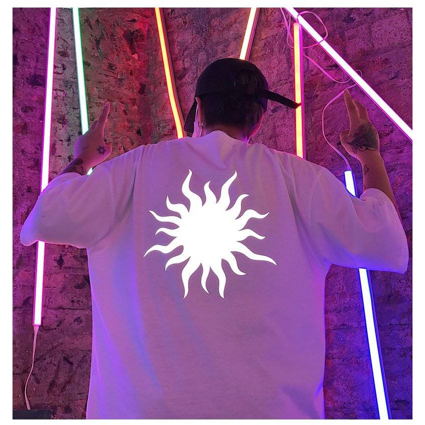 Áo thun phản quang tay Lỡ Nam Nữ Mặt Trời