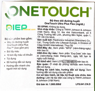 Máy Đo Huyết Áp One Touch Ultra Plus Flex