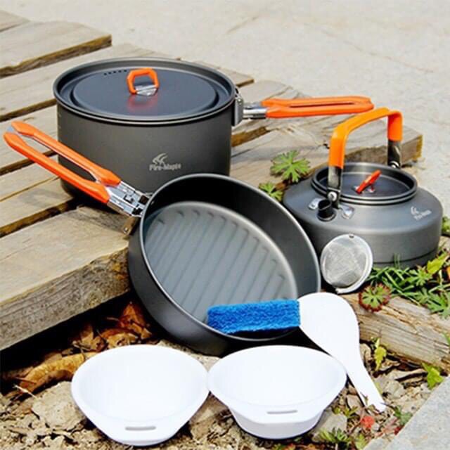 Đồ cắm trại firemaple campoutvn Feast 2 bộ nấu ăn cắm trại 6 món tiện dễ gọn campout A093
