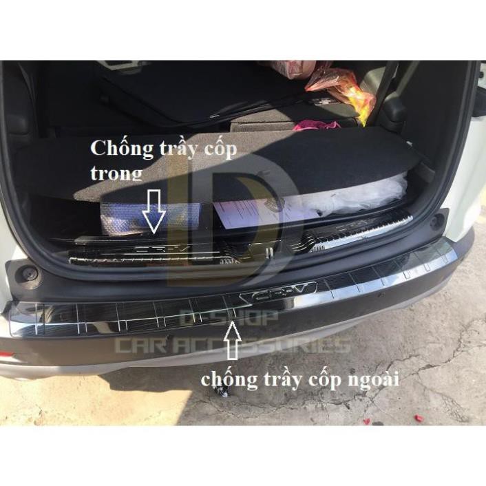 ỐP CHỐNG TRẦY CỐP TRONG  VÀ NGOÀI TITAN THEO XE HONDA CRV 2018 - 2019 chính hãng