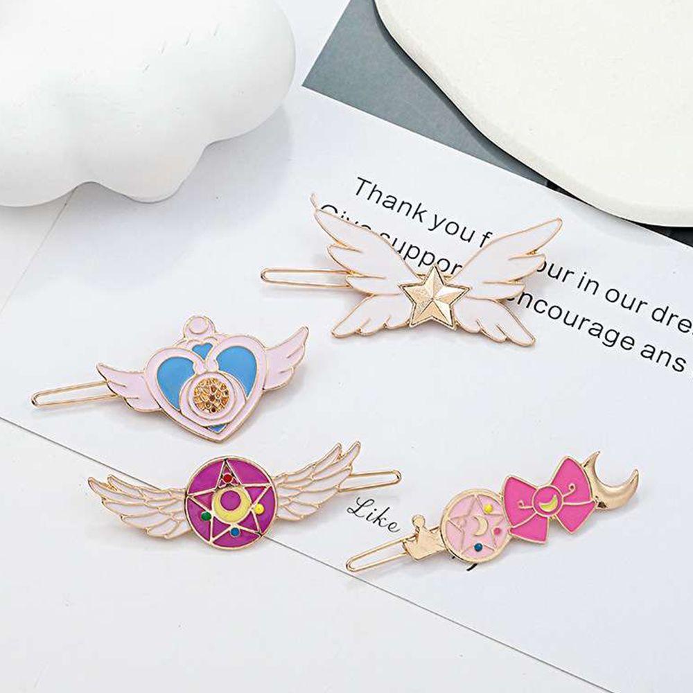 Kẹp Tóc Họa Tiết Hoạt Hình Thủy Thủ Mặt Trăng Bằng Hợp Kim Xinh Xắn Cho Bé Gái