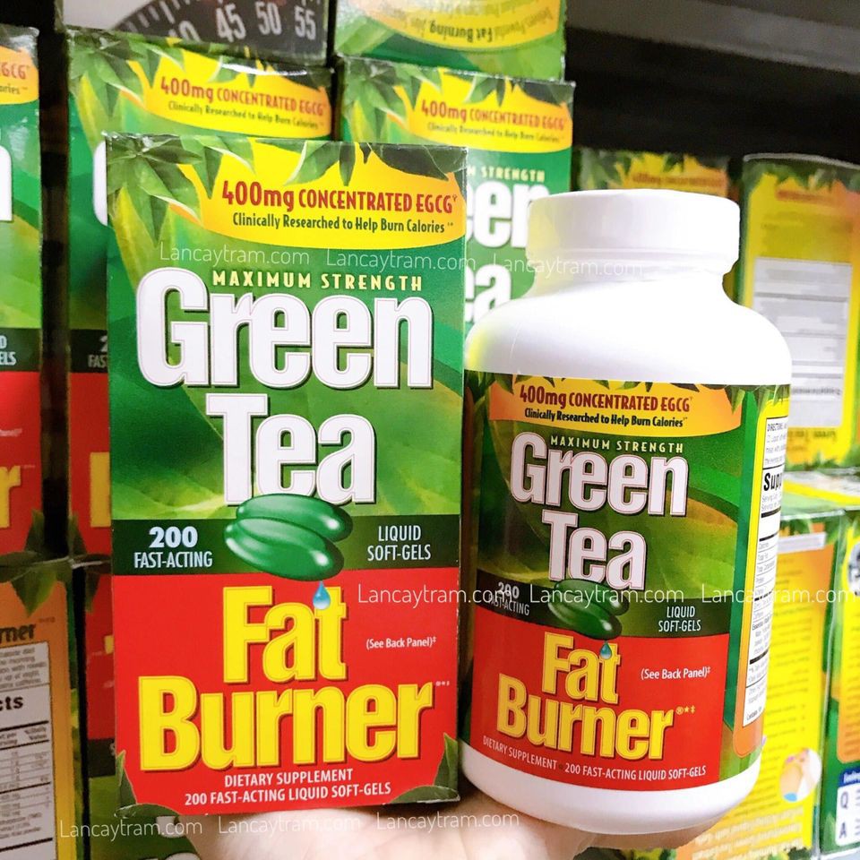 [HANG_MI_NHAP_KHAU] Giảm cân trà xanh Green Tea Fat Burner 200 viên [CHINH_HANG]