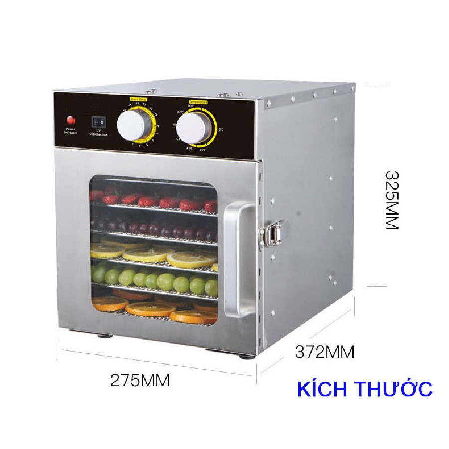 MÁY SẤY KHÔ HOA QUẢ THỰC PHẨM ST 6 khay sấy