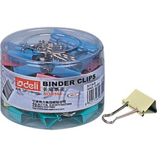 Kẹp sắt màu Deli 19mm 8555 (40 chiếc/h)