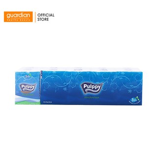 Khăn giấy lụa bỏ túi 3 lớp Pulppy (Lốc 10 Gói)