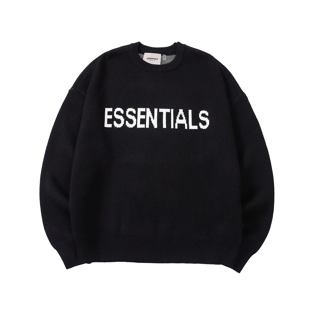 ❤❀  ❤ Áo Sweater Dệt Kim Tay Dài Cổ Tròn In Chữ Thời Trang Cho Nam Và Nữ