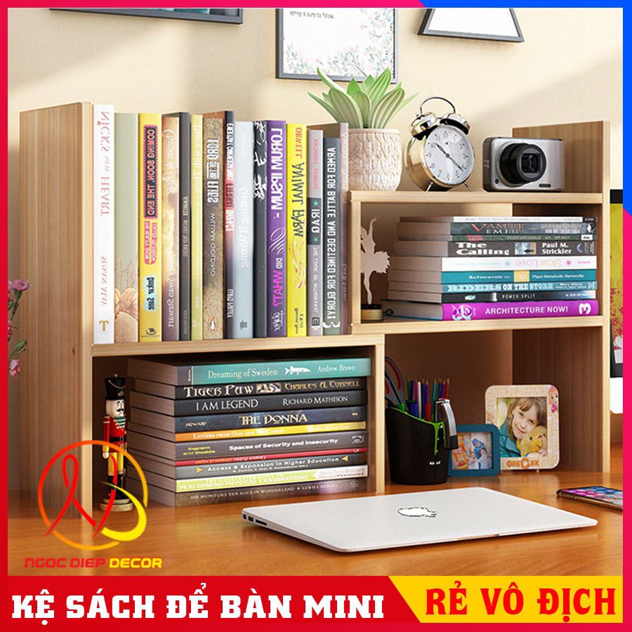 Kệ sách để bàn kiểu dáng mới lắp ráp hiện đại, kệ sách gỗ để bàn xếp nhiều tư thế tiện lợi thông minh | BigBuy360 - bigbuy360.vn