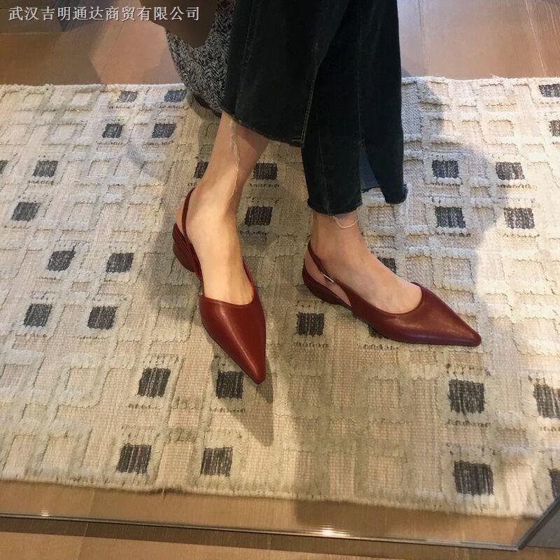 Giày Cao Gót Mũi Nhọn Phong Cách Pháp Thời Trang Mùa Xuân Quyến Rũ Cho Nữ