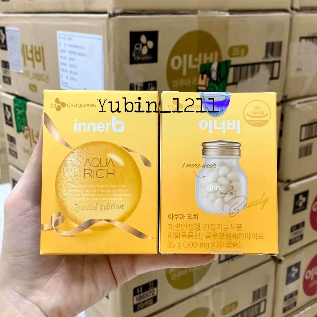 [CÓ BILL]Viên Uống Cấp Nước Innerb Aqua Rich 70V
