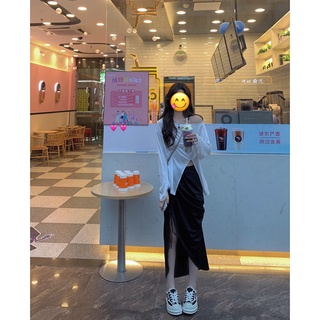 Bộ áo váy xẻ tà sexy nữ tính áo trễ vai và váy cạp cao thắt dây bên sườn B313