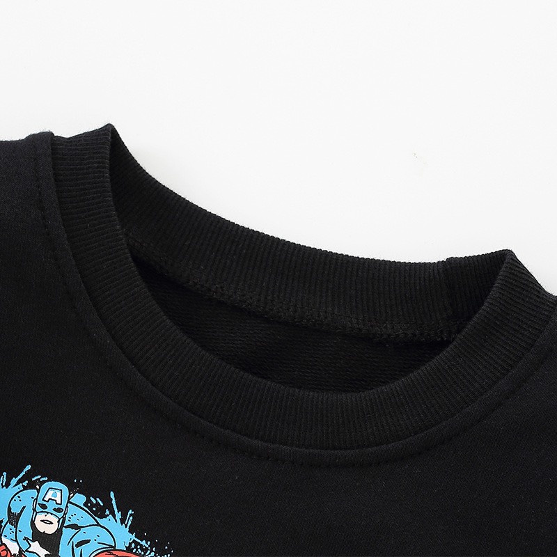 Áo nỉ Malwee đen Marvel MW7664 cho bé trai 2-8 tuổi - Little Maven Official Store