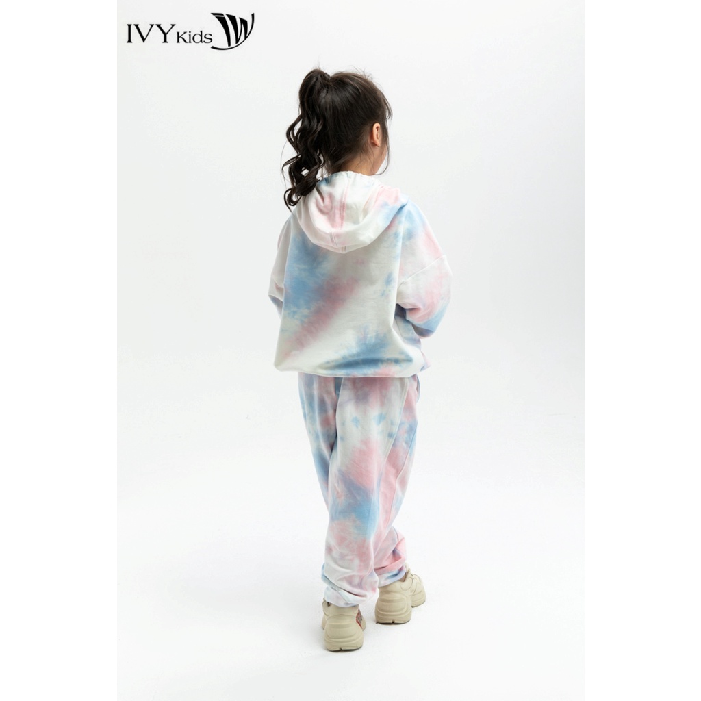 Quần dài họa tiết loang màu bé gái IVY moda MS 22G1185