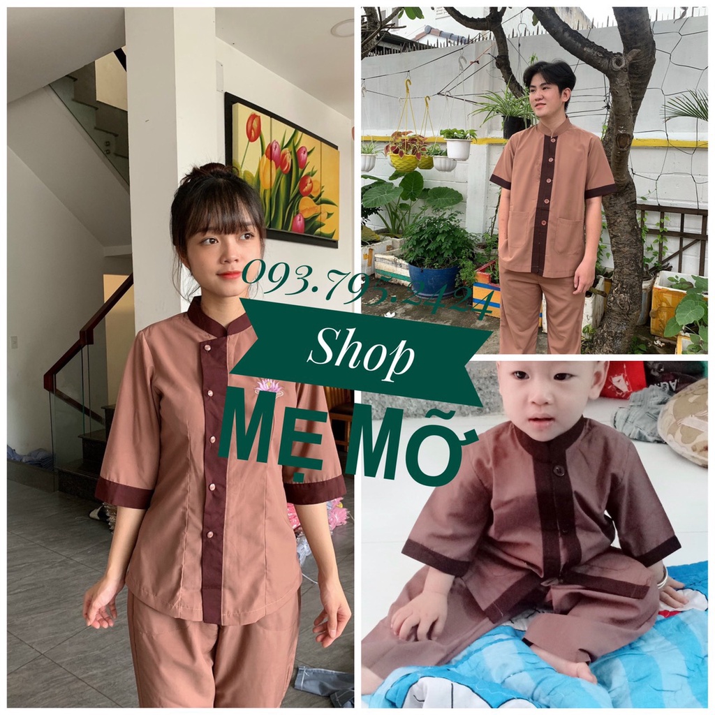 Đồ Lam Đi Chùa # Bộ lãnh tụ Cho Gia đình # Đồ Bộ Gia dình