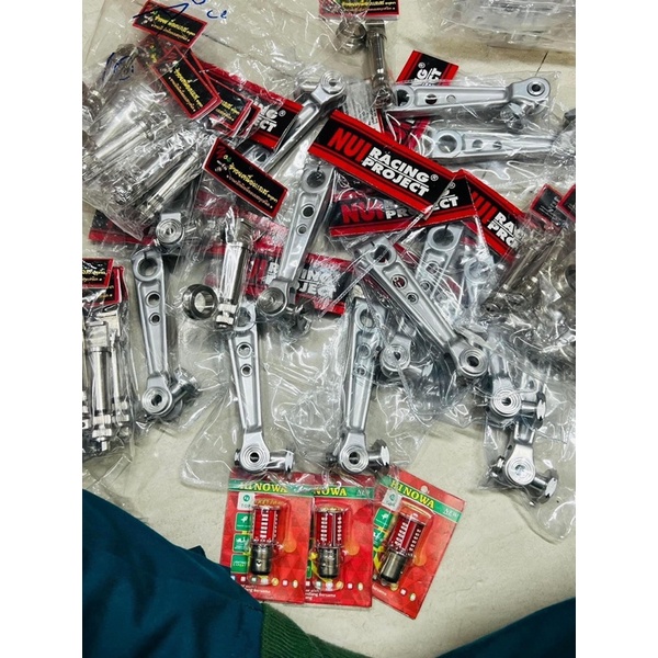 Càng Thắng nhôm Nui Racing chính hãng Thailad Wave / Dream / Fu full bộ 3 món