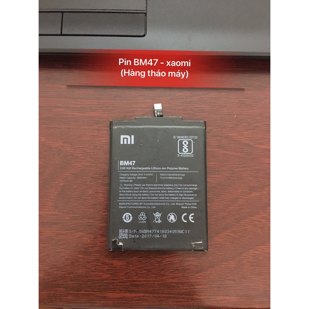 Pin BM47/Redmi 4x Xiaomi,bóc máy