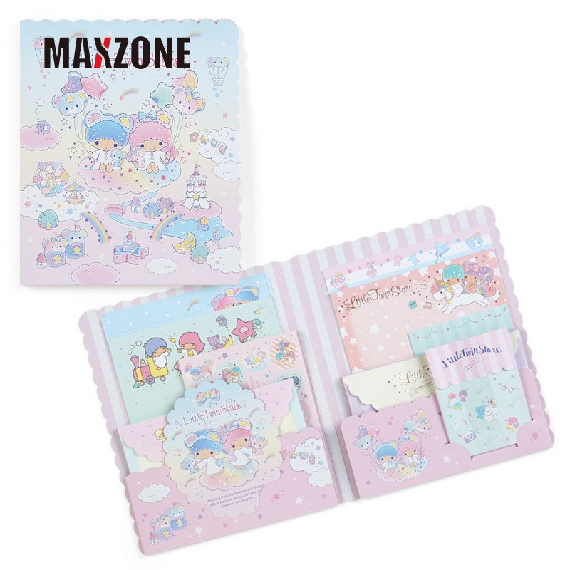 Bộ Nhãn Dán Giấy Ghi Chú Họa Tiết Hoạt Hình Kitty Kuromi My Melody Cinnamoroll Đáng Yêu
