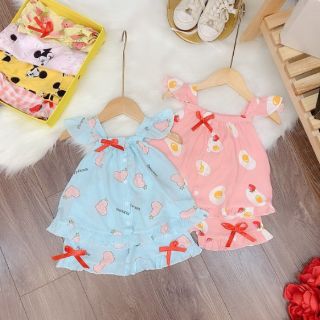 Bộ lanh lụa cho bé gái(8-22kg)