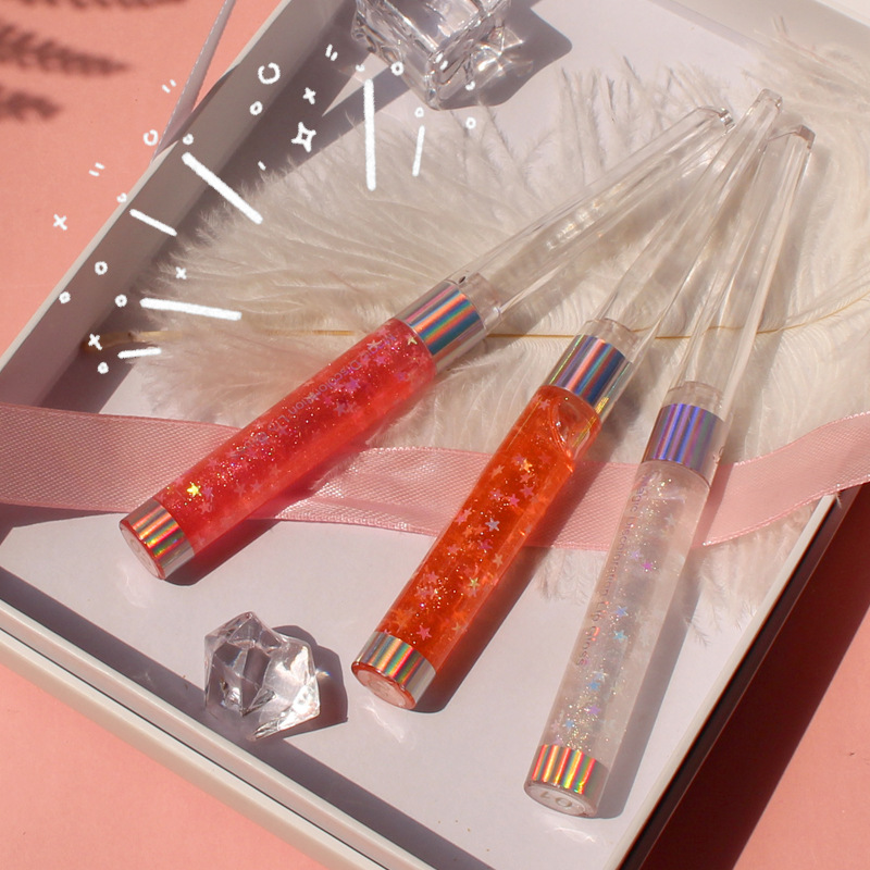 Dudu lip gloss transparent water glass lip pearlescent flashing moisturizing lip glaze lip gloss P7205 SAYANG