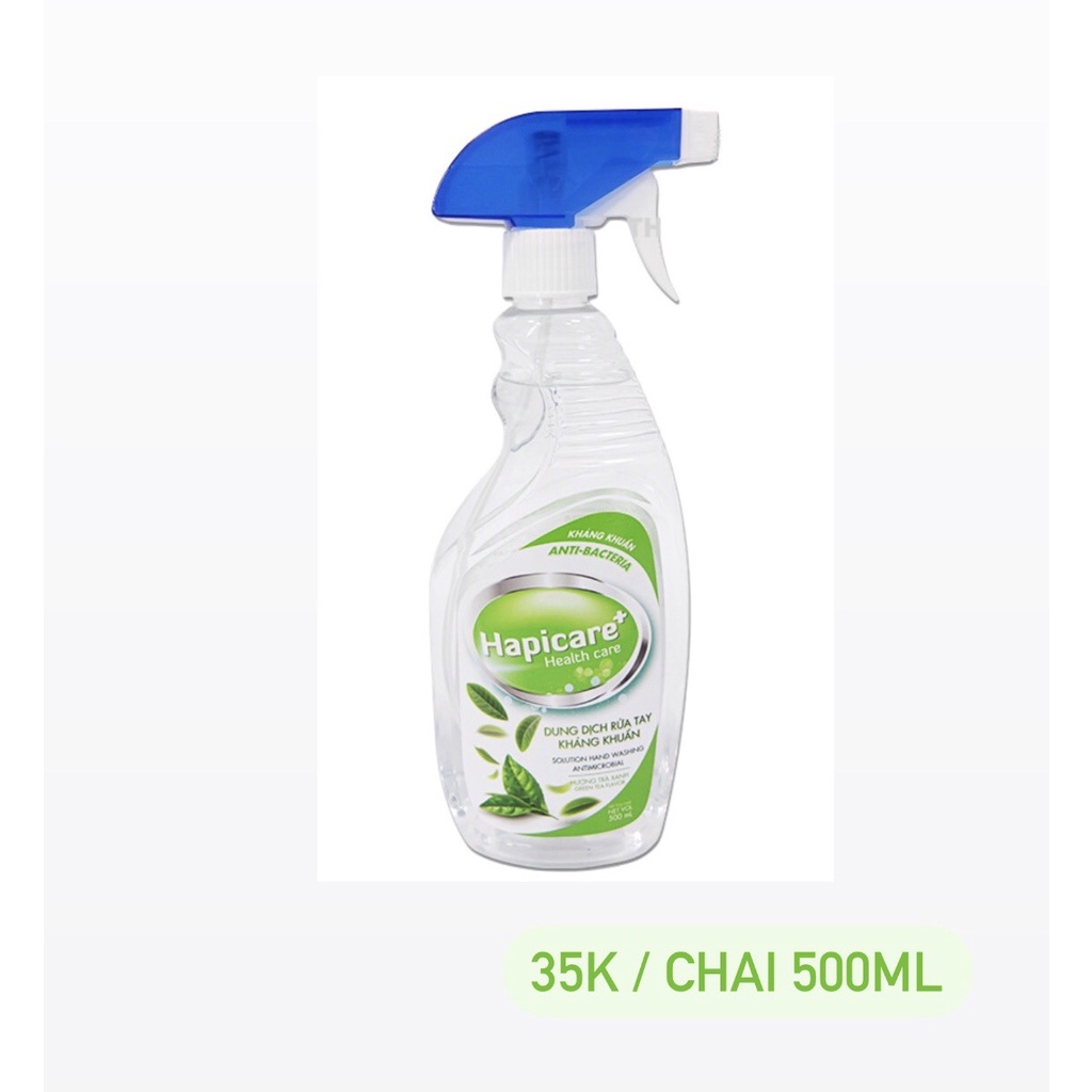 Xịt khuẩn tay hapicare 500ml - ảnh sản phẩm 2