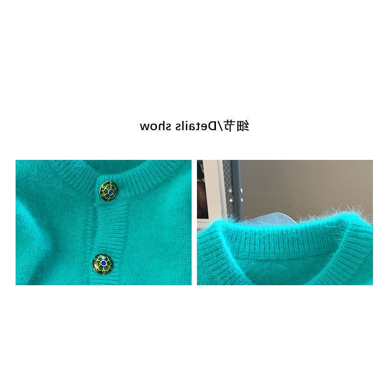 Áo khoác cardigan dáng ngắn tay ngắn mỏng mềm mại thời trang mùa xuân 2023 dành cho nữ