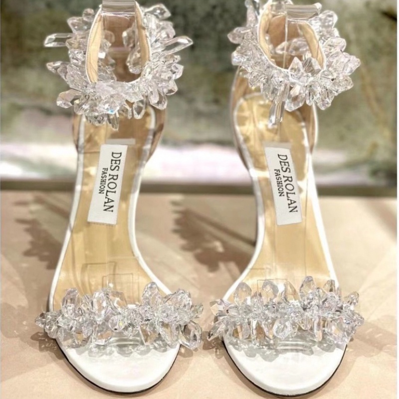 Giày cao gót nữ phong cách Hàn Quốc thời trang giày đi biển không mũi10P