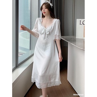 Đầm ngủ tiểu thư sang trọng chất lụa mềm mượt hàng cao cấp Lullaby Homewear