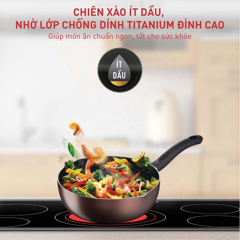 Chảo chiên sâu lòng Tefal Day By Day 24cm G1436405